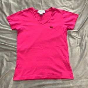 Perlis Clothing Pink Cotton Jersey Shirt